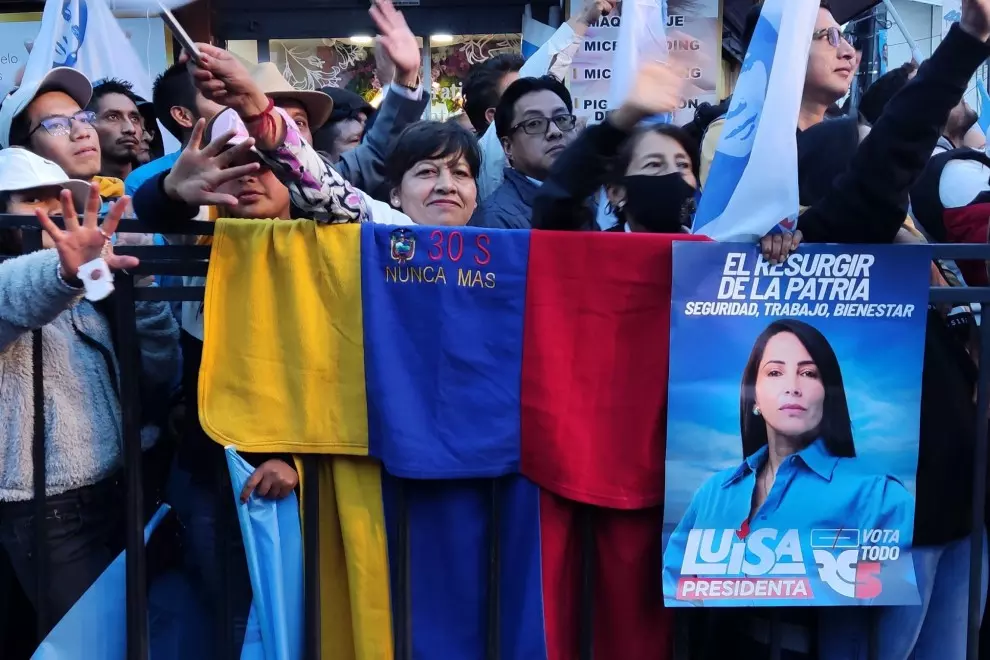 Acto de Cierre de Luisa González en Quito, a 17 de agosto de 2023.