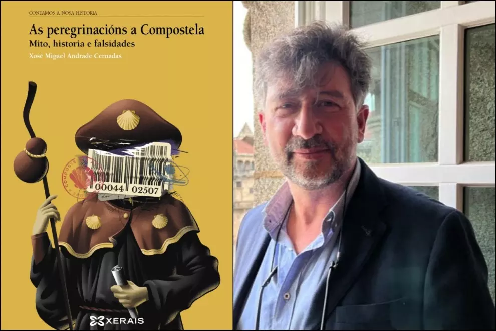 Xosé Miguel Andrade Cernadas, autor del libro 'As peregrinacións a Compostela'.