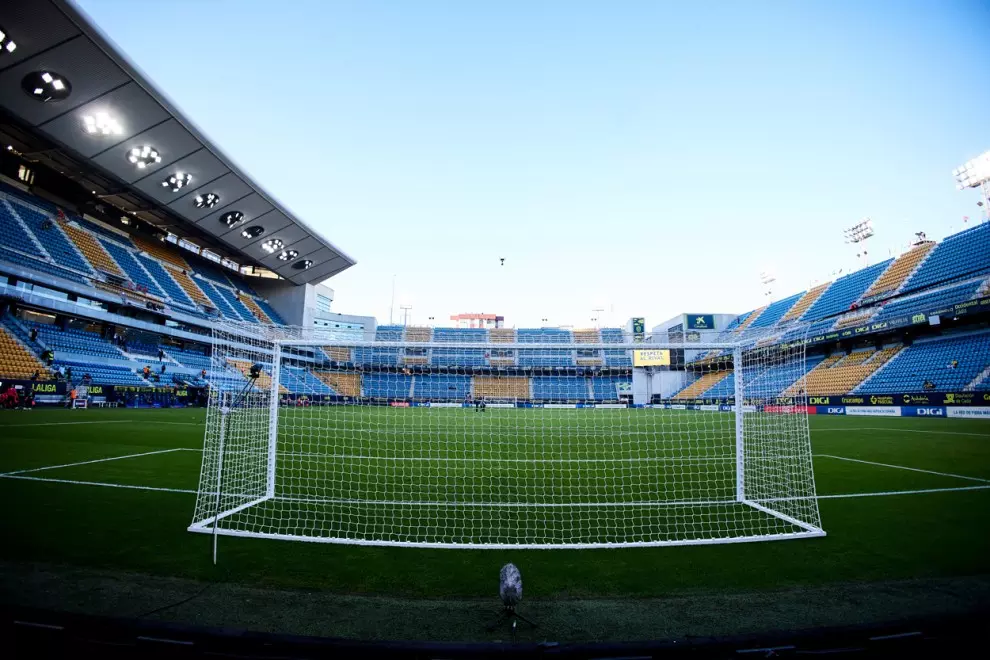 Vista general del Nuevo Mirandilla antes de un partido del Cádiz CF.