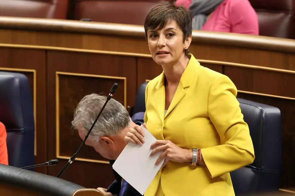 25/09/2024 La ministra de Vivienda, Isabel Rodríguez, en una sesión en el Congreso de los Diputados este mes de septiembre.