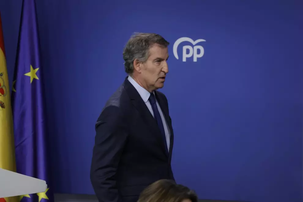 El líder del PP, Alberto Núñez Feijoó.