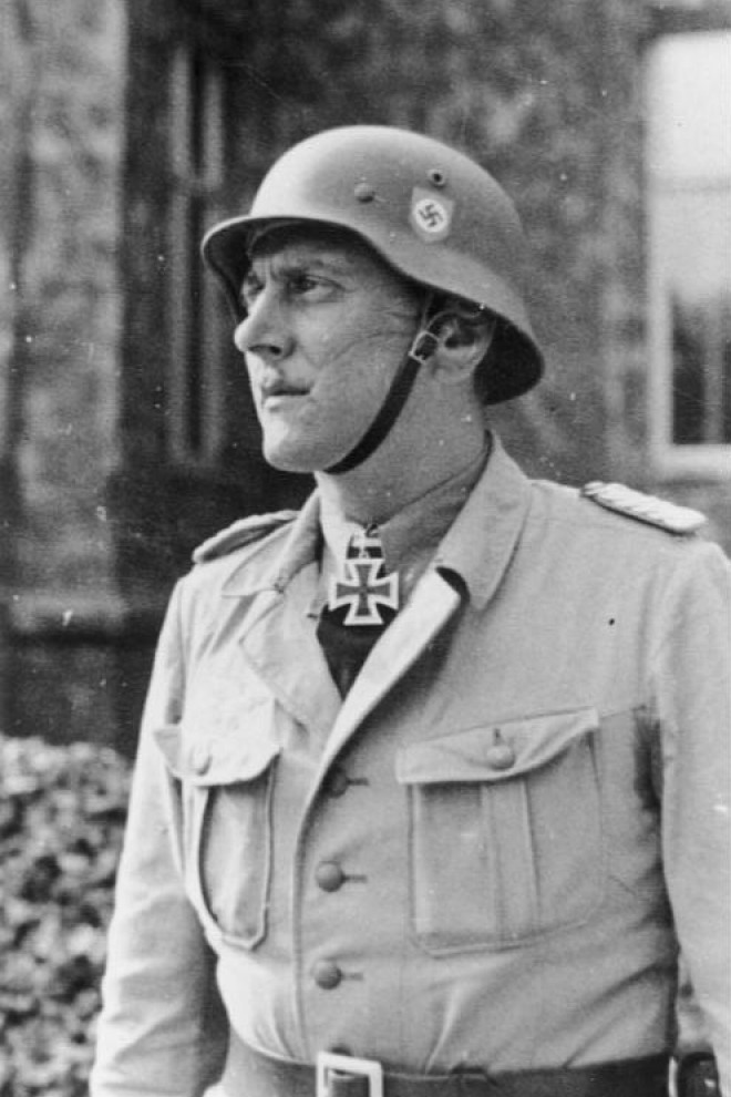 Otto Skorzeny como comandante de la unidad SS Friedenthal.