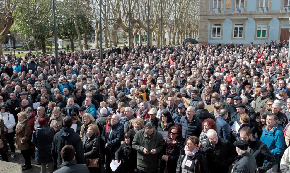 Ferrol también se sumó a la Marea de los pensionistas. | EFE