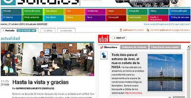 Portada de hoy de Soitu.es.