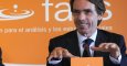 El expresidente del Gobierno, José María Aznar, en un acto de FAES. EFE