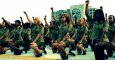 Un grupo de mujeres en la Plaza de la Revolución en la Habana, Cuba.