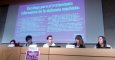 La directora de 'Público', junto a la de 'La Marea', 'El Huffington Post', 'Cambio 16' y 'Hotel Papel' ha participado en una charla sobre periodismo y mujeres en la UCM.