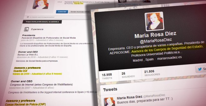Perfil y currículo de María Rosa Díez, a quien Facua acusa de estar detrás de una campaña de difamación contra esta ONG. Foto: Facua
