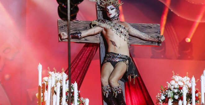 - Drag Sethlas ha ganado la Gala Drag del Carnaval de Las Palmas de Gran Canaria. (Elvira Urquijo / EFE)