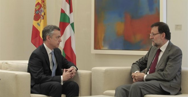 Mariano Rajoy e Iñigo Urkullu durante una reunión en La Moncloa.
