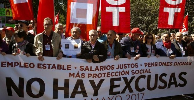 Imagen de la manifestación sindical del 1 de mayo
