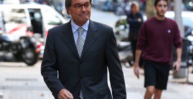 El expresident catalán Artur Mas, a su llegada a una reunión de PdeCat, en Barcelona. REUTERS/Albert Gea