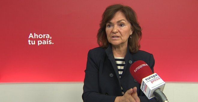 La secretaria socialista de Igualdad, Carmen Calvo./EUROPA PRESS