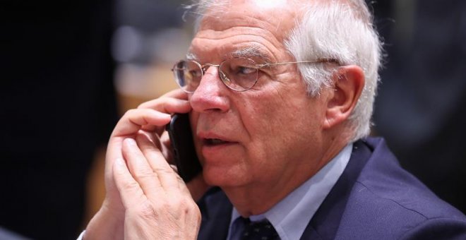 Borrell, en Bruselas este lunes. EFE/ Stephanie Lecocq