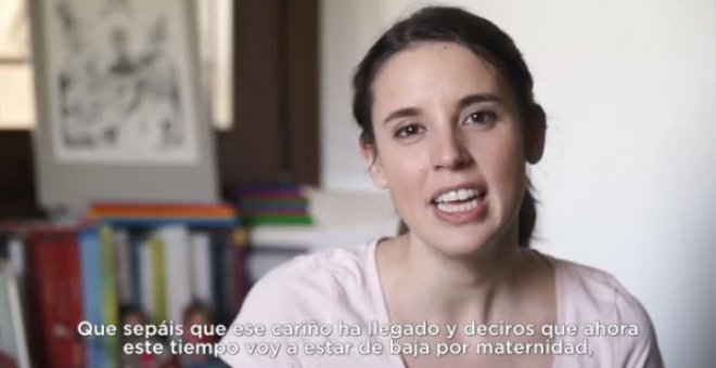 Irene Montero en el vídeo que ha publicado en Instagram.