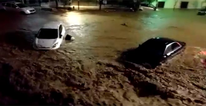 Las tormentas provocan graves inundaciones en Sant Llorenç. - Imagen de la cuenta de Twitter de 'Última Hora Mallorca'