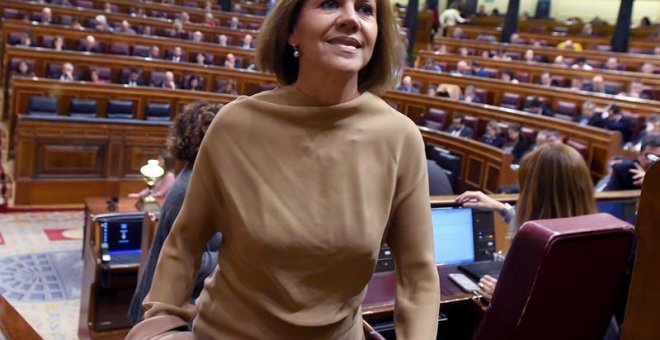 María Dolores de Cospedal en el Congreso. /EFE