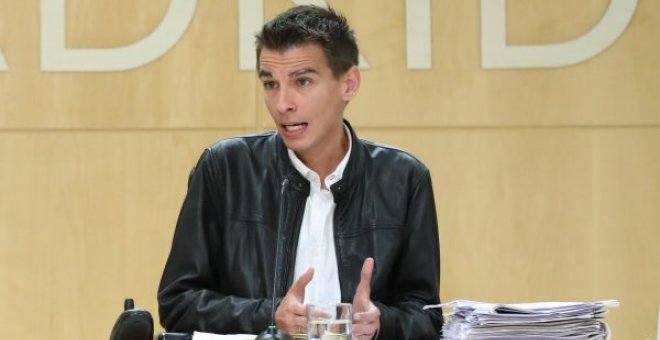 Pablo Soto, delegado de Participación Ciudadana, Transparencia y Gobierno Abierto, durante una rueda de prensa. Foto Ayuntamiento de Madrid