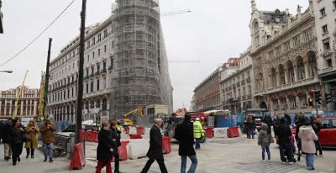 Obras del proyecto Canalejas. Foto Ayuntamiento de Madrid. Diciembre 2018
