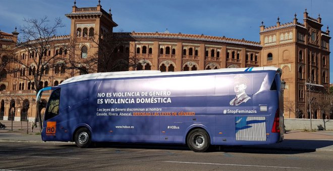 El nuevo autobús que Hazte Oír ha lanzado a las calles de Madrid. TWITTER DE HAZTE OÍR
