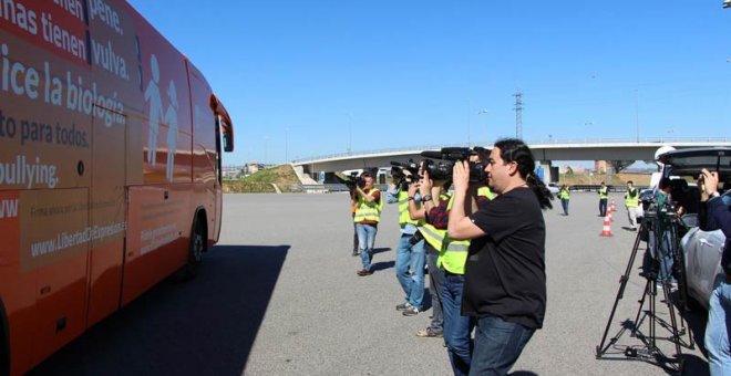 Imagen de archivo del autobús de Hazte Oír contra los transexuales. (EP)