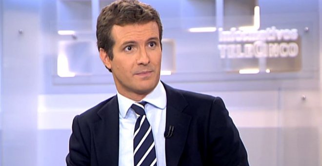 10/07/2019 - El líder del PP, Pablo Casado, durante una entrevista en Telecinco. / CAPTURA DE PANTALLA - MEDIASET