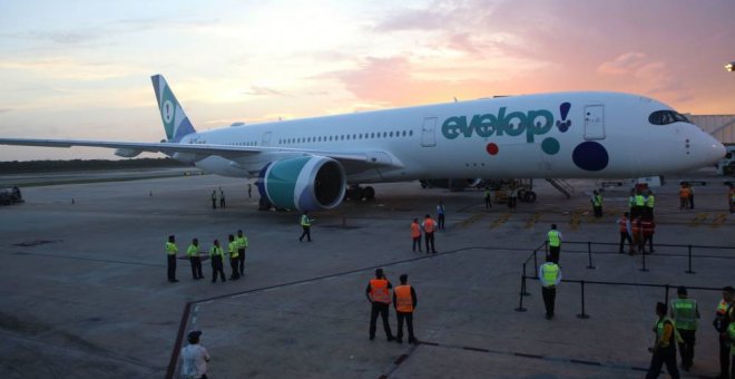 21/08/2019 - Imagen de archivo de un avión de Evelop Airlines (EFE)