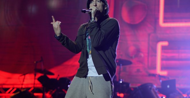 01/08/2014 - El rapero Eminem durante un concierto en Chicago (EEUU). / AFP