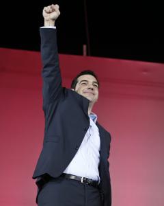 Alexis Tsipras, en uno de sus último mítines de campaña. - REUTERS