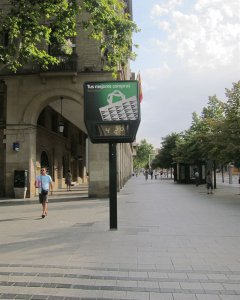 Marcan 42º en una plaza de España./ EUROPA PRESS