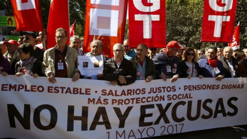 Imagen de la manifestación sindical del 1 de mayo