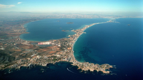 Vista aérea del Mar Menor.