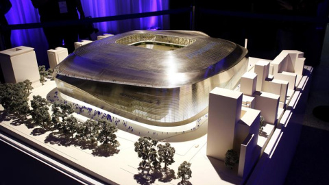 Proyecto de remodelación del estadio Santiago Bernabéu. /EFE