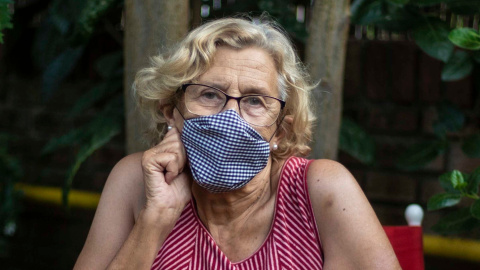 Manuela Carmena, exalcaldesa de Madrid, niega que tenga una sicav. / FOTO: JAIRO VARGAS