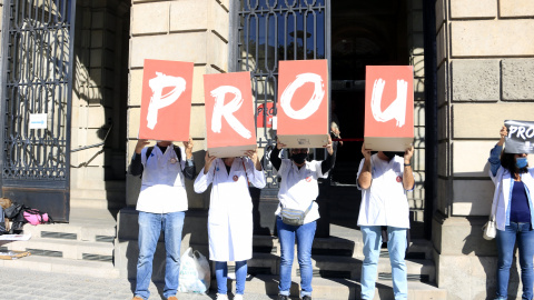 La protesta dels metges d'atenció primària a l'ICS. ACN