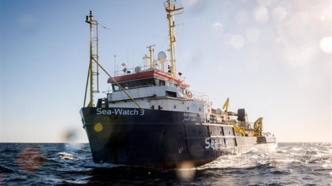 Imagen de archivo del barco humanitario de Sea Watch 3.