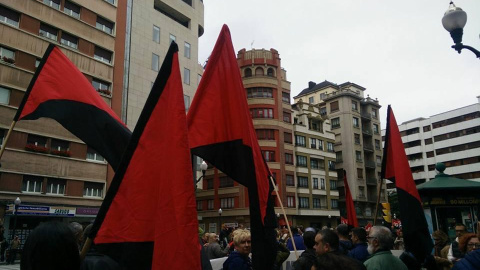 Movilizaciones sindicales en Gijón.