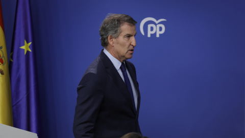 El líder del PP, Alberto Núñez Feijoó.