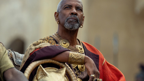 Denzel Washington interpreta a Macrino en 'Gladiator II'.