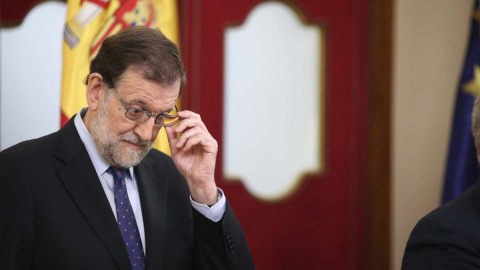 Mariano Rajoy en una imagen de archivo durante un acto homenaje en el Congreso a las víctimas del terrorismo, el 27 de junio de 2017.