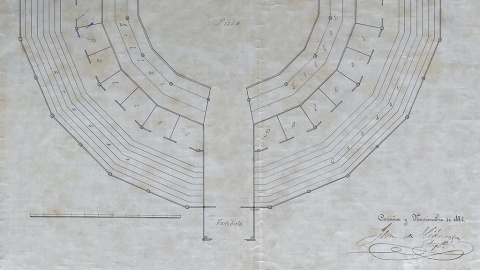 Plano del interior Circo Coruñés.