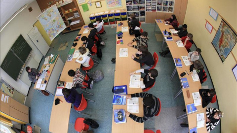 Aula de un centro escolar. Foto: EFE