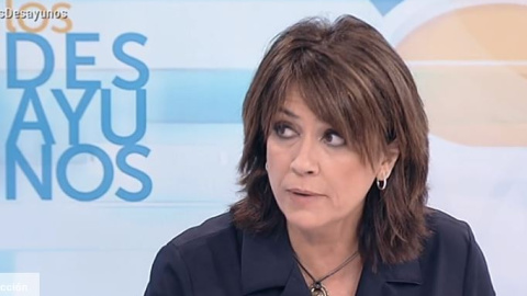 Dolores Delgado, ministra de Justicia, durante el programa Los Desayunos de TVE