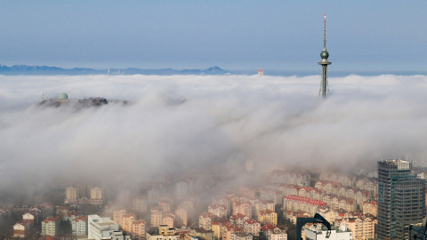 Viviendas de la ciudad china de Qingdao, provincia de Shandong./REUTERS