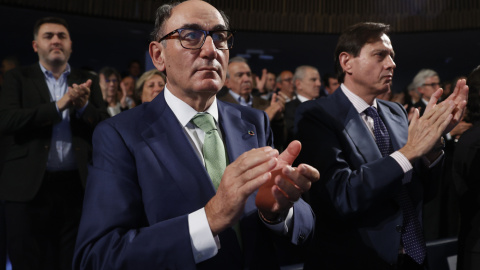 El presidente de Iberdrola, Ignacio Galán,en el homenaje al economista Emilio Ontiveros celebrado en Madrid. EFE/ Mariscal