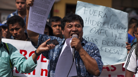 El líder indígena Bernardo Caal Xol