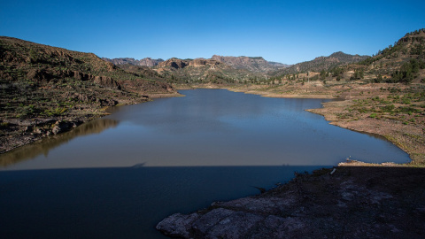 El embalse de Chira, una de las localizaciones donde se situará la central hidroeléctrica de bombeo reversible de Gran Canaria