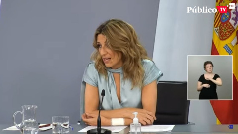 Yolanda Díaz, sobre la prórroga de los ERTE: "Muchas personas van a poder dormir tranquilas"