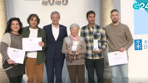 20/12/23 El presidente de la Xunta, Alfonso Rueda, en su tercer corte protagonista en el Telexornal de la TVG del 20 de diciembre.