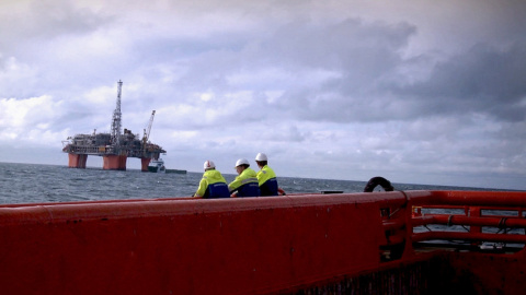 Plataforma de Repsol en aguas de Noruega.